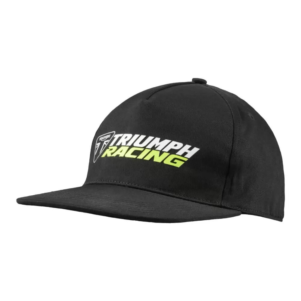 Triumph Racing Flat Peak Black Unisex Cap MCAS25203