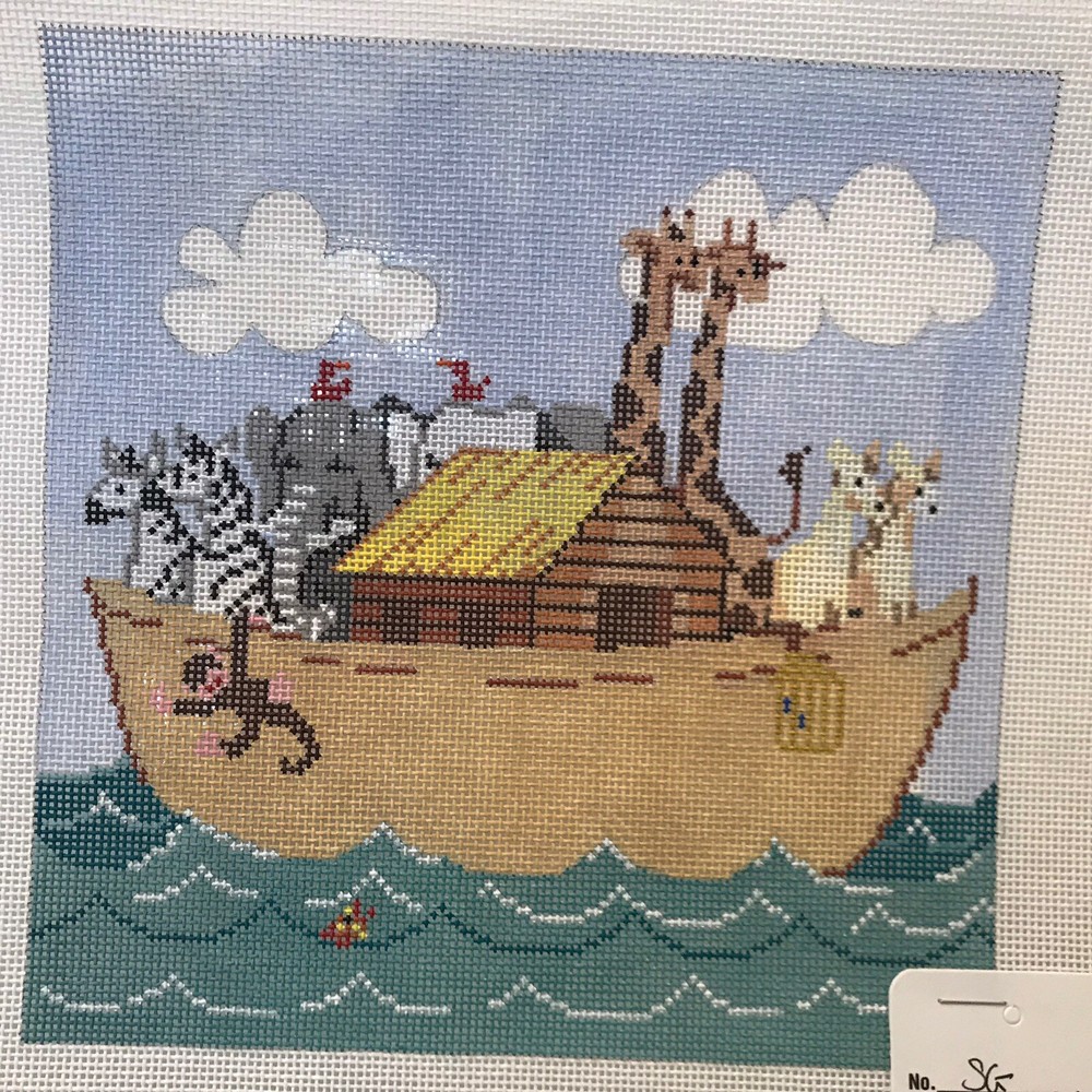 Hand painted needlepoint canvas