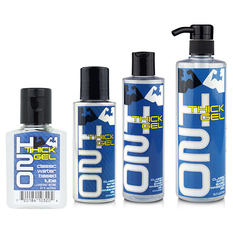 Elbow Grease H2O Thick Classic Gel Water Based Massage Lubricant - Select Size