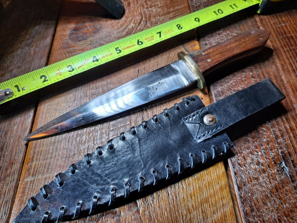 India dagger knife 6 1/2 inch fixed blade