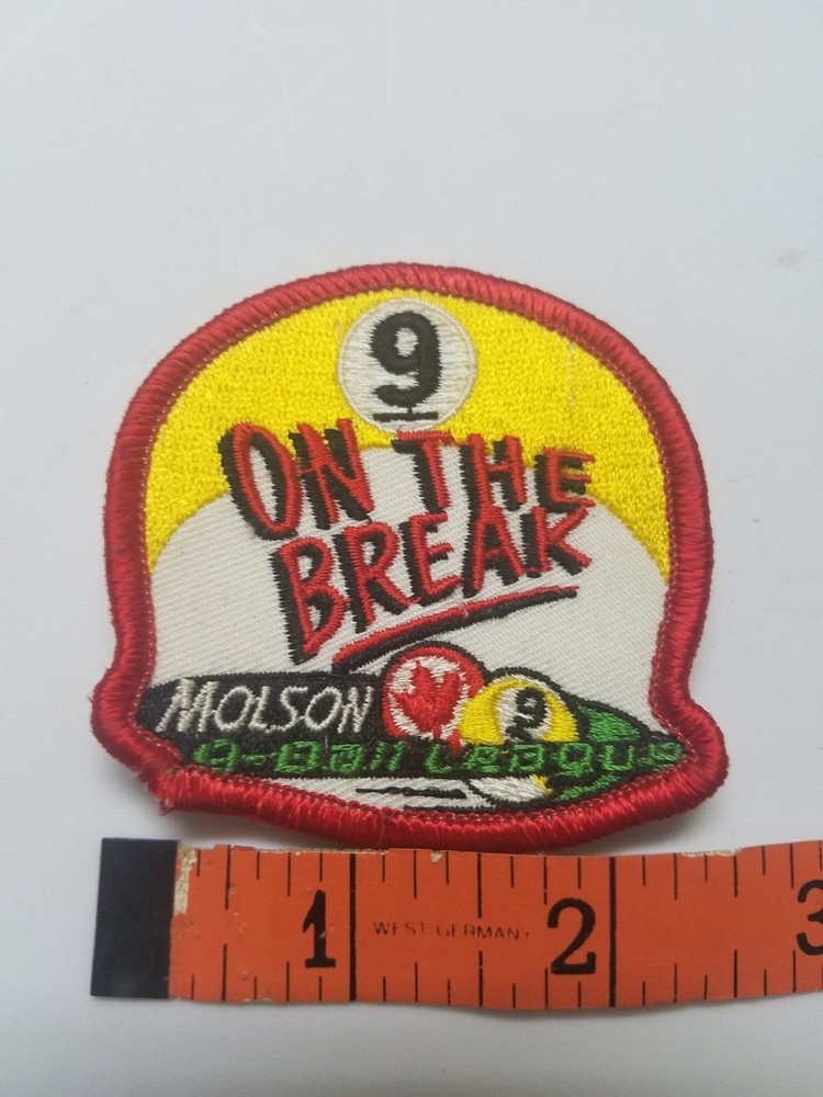  9 On The Break, Molson 9 Ball League Patch