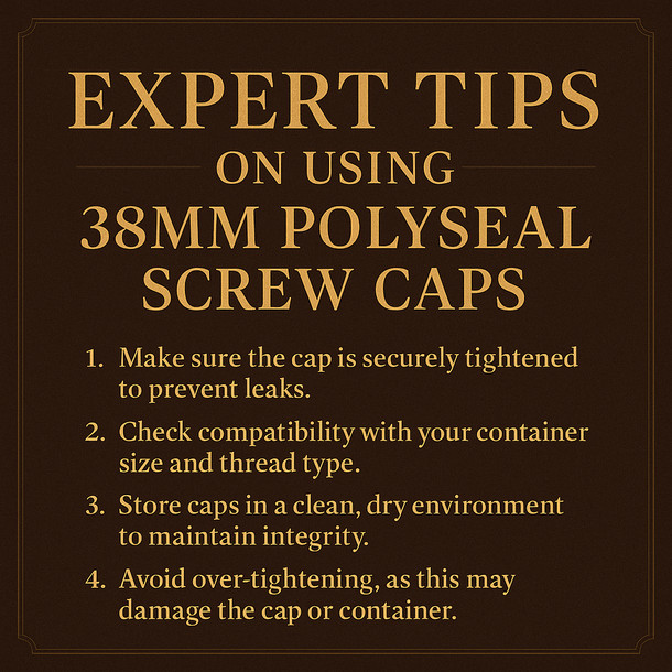 LD Carlson 38mm Polyseal Screw Caps (12 Count)