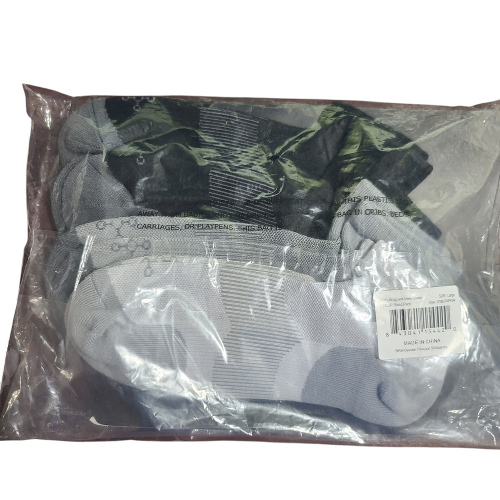 Tommie Copper S/4 4 Pack Compression Ankle Socks - Basic Large