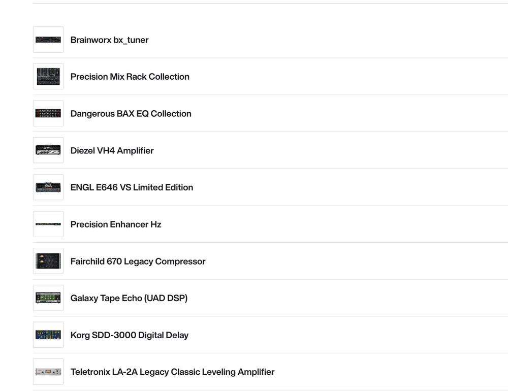 Universal Audio Apollo 8 Duo Thunderbolt 2 Audio Interface, many actived plugins