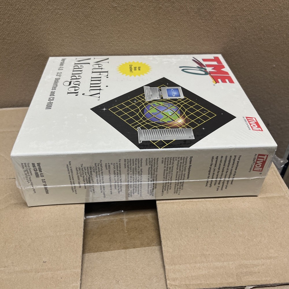 Vtg IBM NetFinity Manager Version 4.0 Systems Management Diskette CD-Rom OS/2