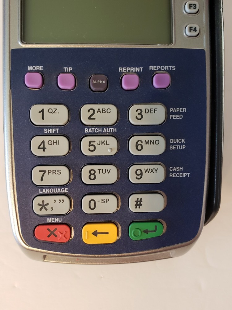 Verifone Credit Card Machine Terminal Reader Model VX520 Silver