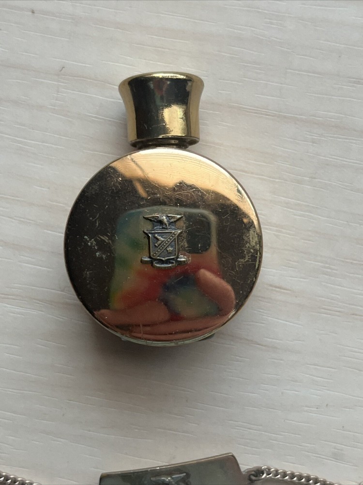 Refillable Perfume Bottle w/Chain - Vintage