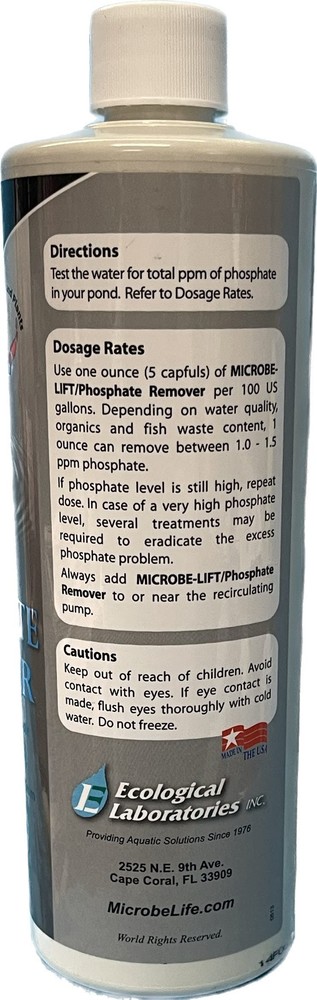 Ecological Labs PHOSRE16 Microbe Lift Phosphate Remover