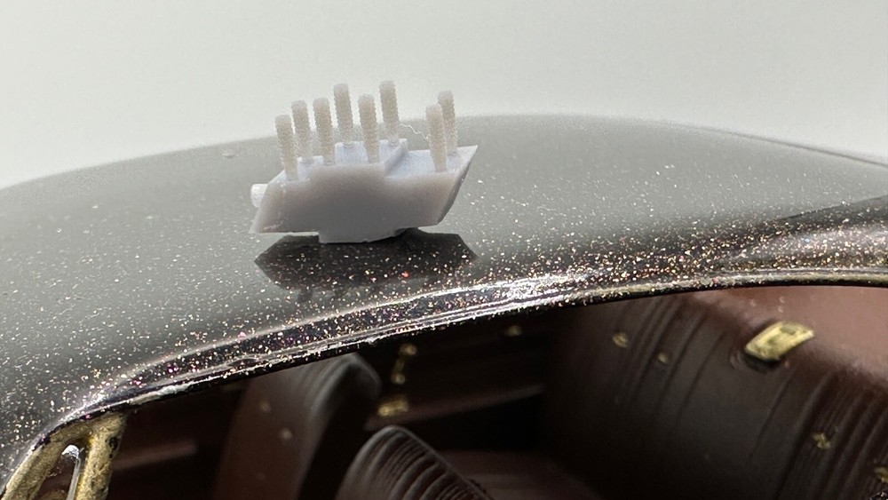 Chevy Bowtie 8 switch box lowrider 1/25 3d printed with wire