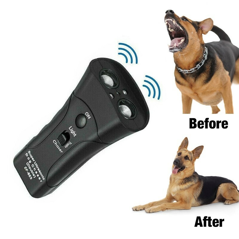 1/2 Pack Ultrasonic Anti Dog Training Stop Barking Control Away Repeller Devices