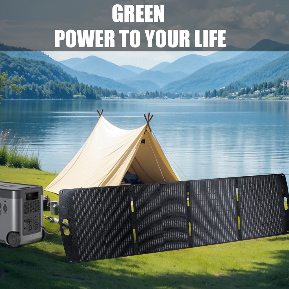 200W Portable Solar Panel Foldable with Carry Case for Power Station Waterproof