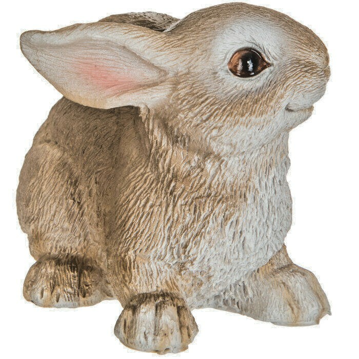 Primitive Sitting Bunny Rabbit Sitting Easter Decor Statue.