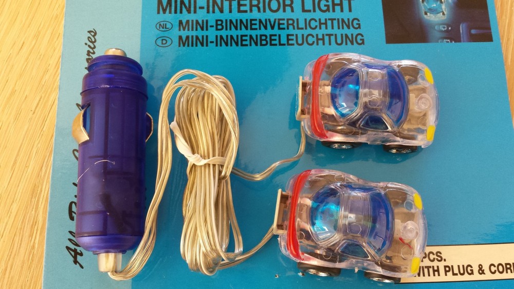 CUTE LIGHTING EFFECT for your car, camper, boat. 12v cigarette lighter socket