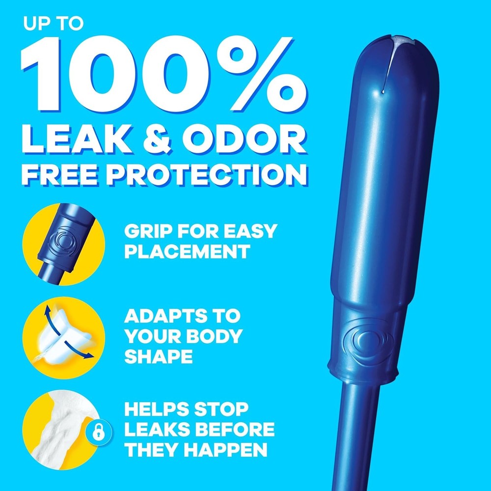 Tampax Pearl Tampons with LeakGuard Braid, Super Plus Absorbency, 100 Count