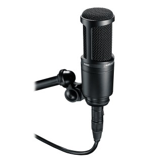 Audio-Technica AT2020 Cardioid Condenser Studio XLR Microphone, Black