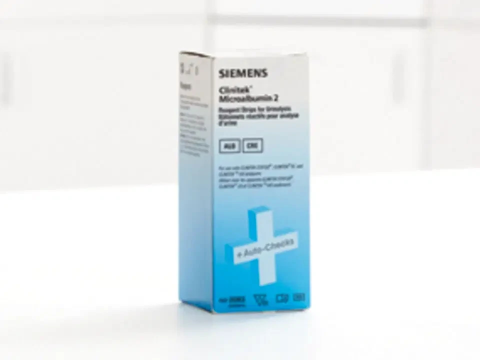 Siemens Clinitek Microalbumin 2 Strips Ref. 2083 Exp. 10/2026