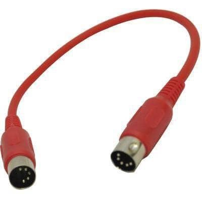 SAMIDIRED1 RED MIDI Cable 1 Foot