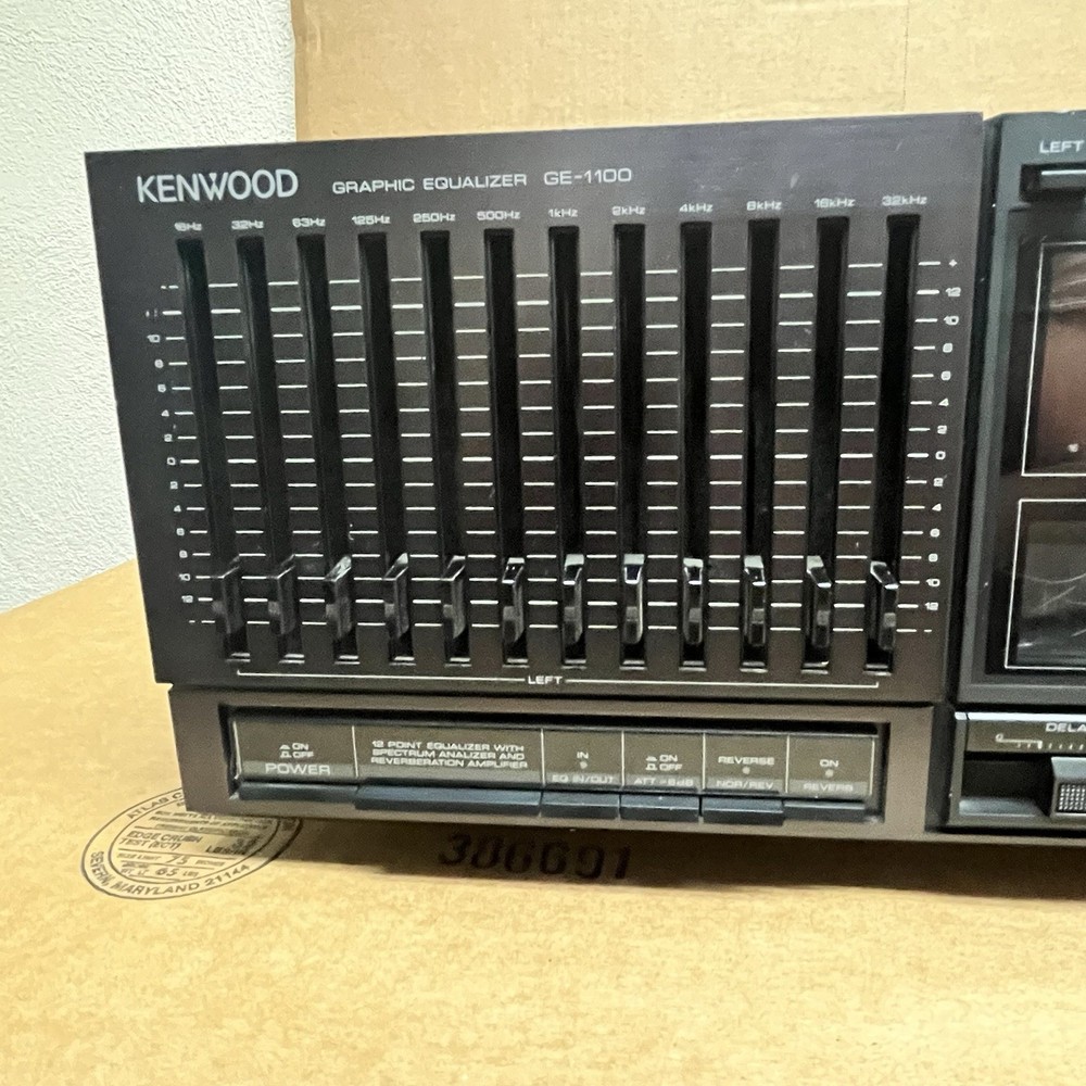 Kenwood GE-1100 Graphic Equalizer TESTED AND WORKING.