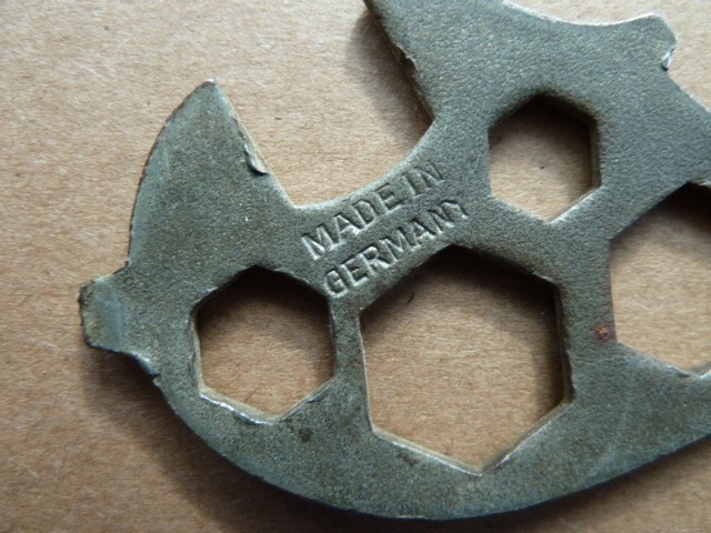TWO VINTAGE GERMAN BIKE TOOLS, NUT TOOLS, 1960'S