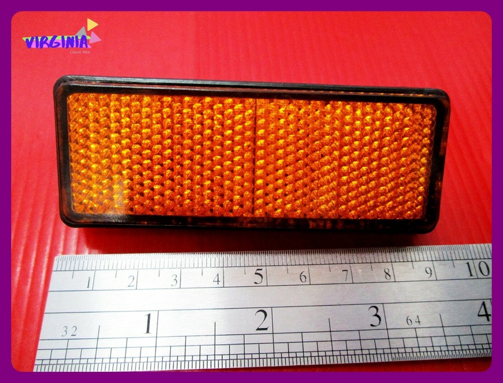 Fit Suzuki RC80 RC100 Front Fork Reflector Amber Set