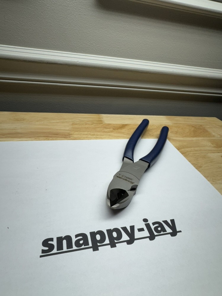 Snap-on Tools NEW POWER BLUE Soft Grip 8" High Leverage Diagonal Cutter 388ACF