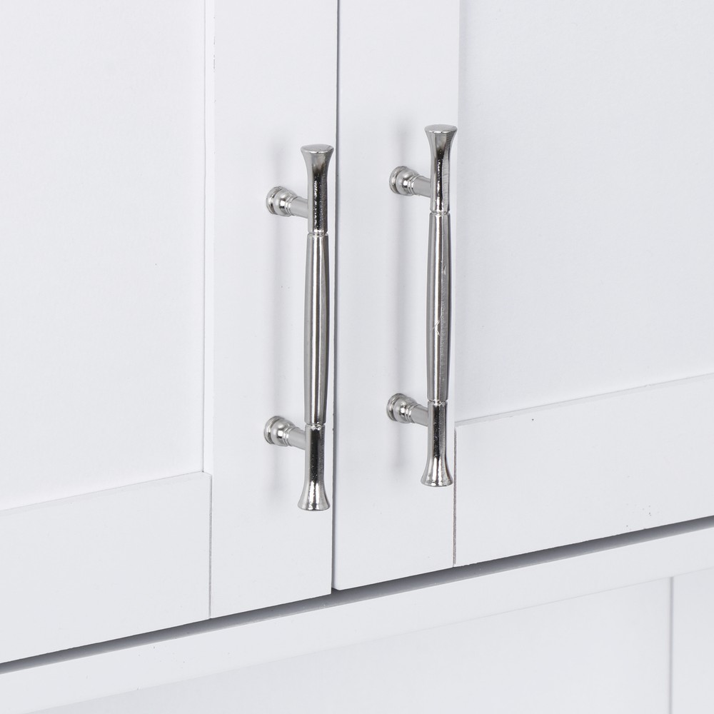 Durable Bathroom Kitchen Cabinet Free Standing Cupboard Storage Organizer Shelf