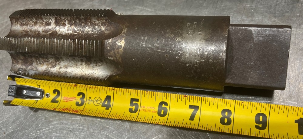 2-3/4”-8N 6 Flute Plug Tap - Used Surplus