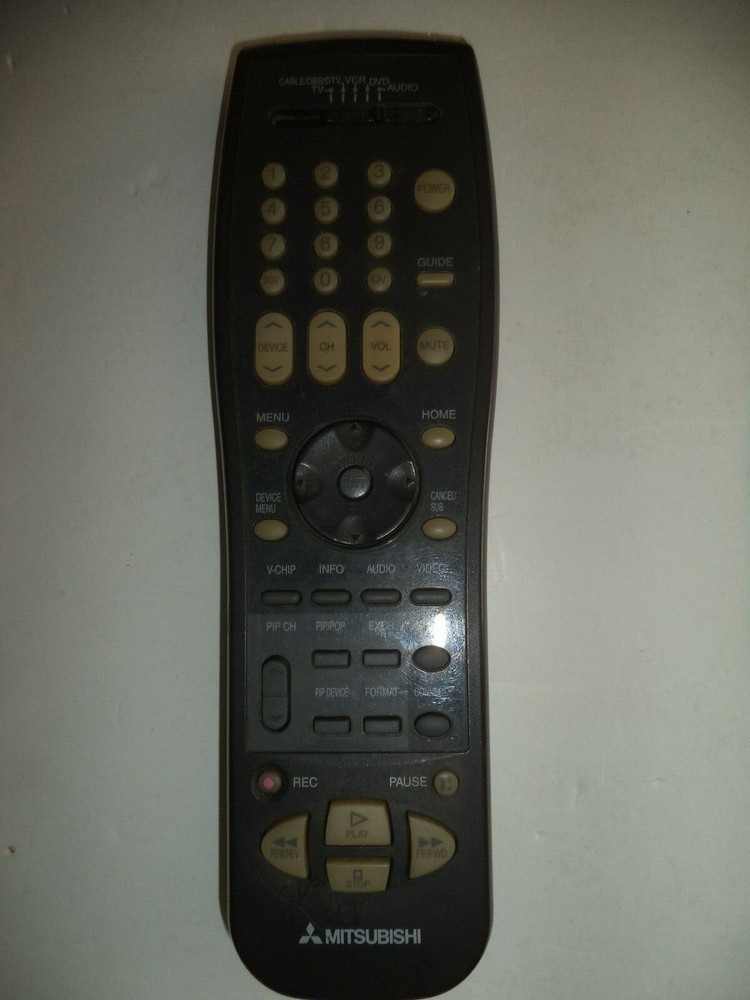 USED MITSUBISHI TV WS SERIES REMOTE OWNERS MANUAL QUICK REFERENCE !!! USED !!!