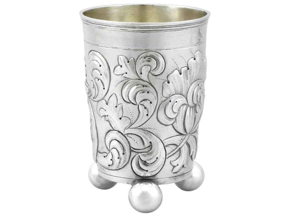 Antique German Silver Beaker