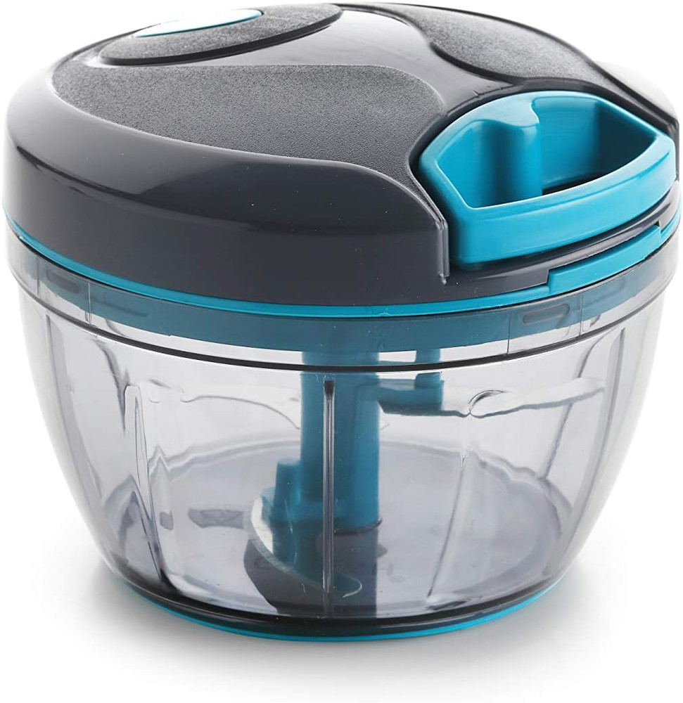 Manual Food Processor Portable EasyPull Hand String Stainless Steel Food Chopper
