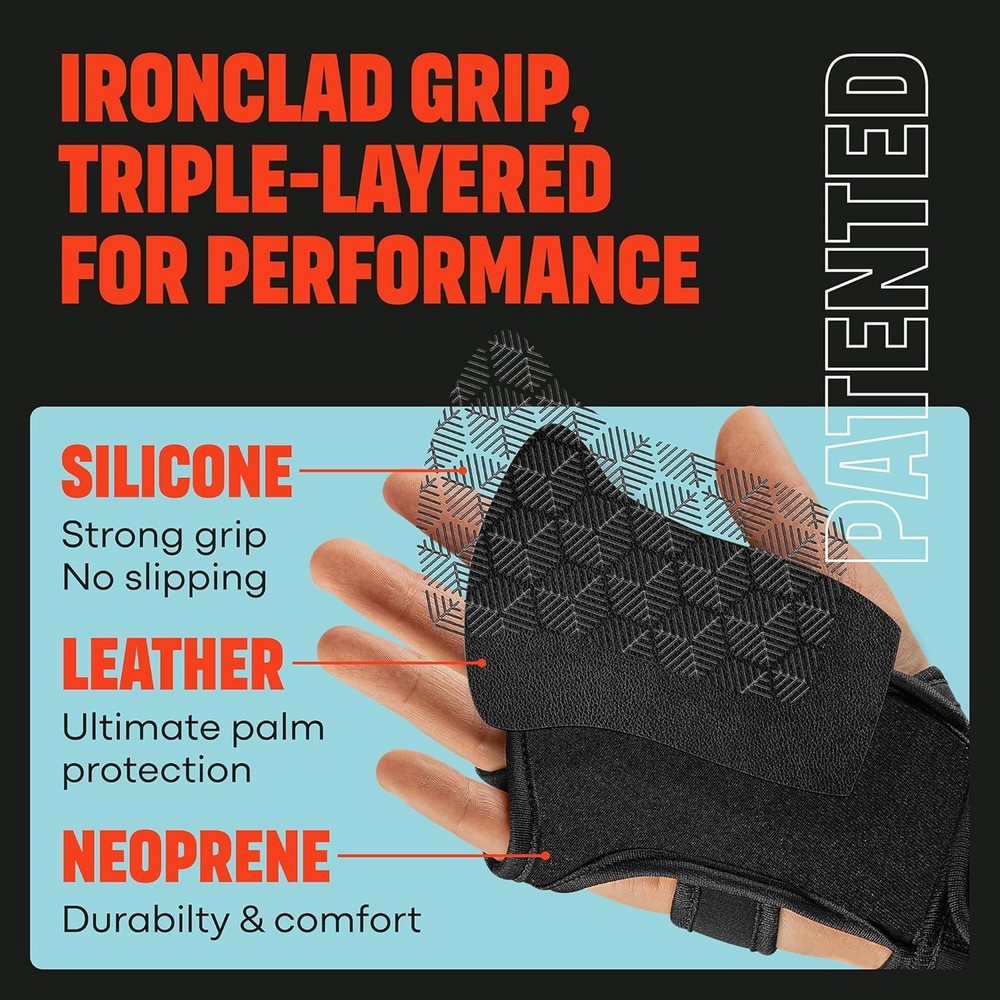 Ultimate Training Gloves with Silicone Padding & Wrist Support for All Workouts