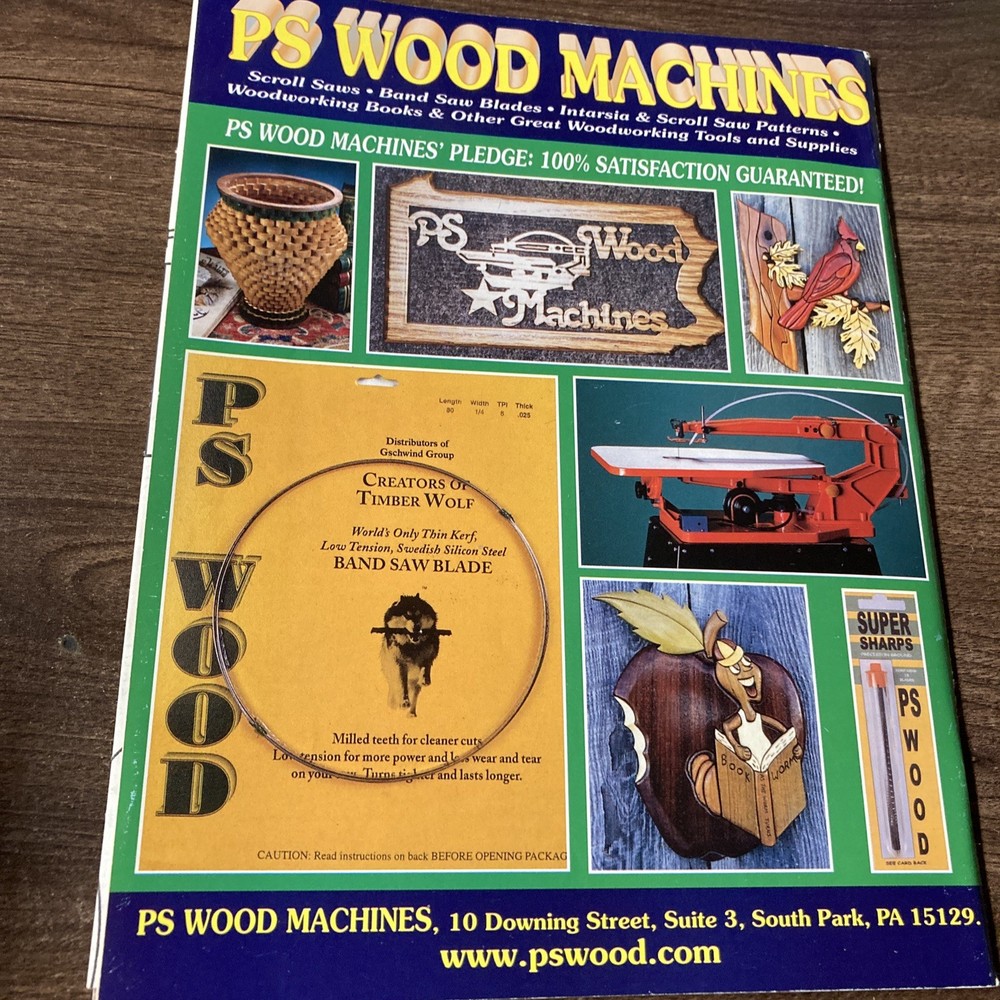 Scroll Saw Patterns Included! Creative Woodworks & Crafts Issue 74 Fall 2000-NEW