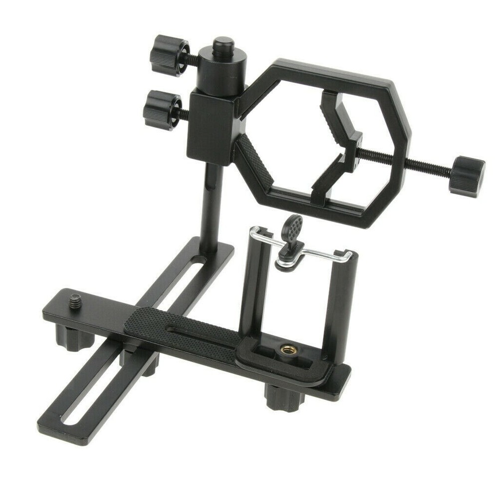Camera Connection Telescope Scope Adapter+Phone Fixing Clip Holder