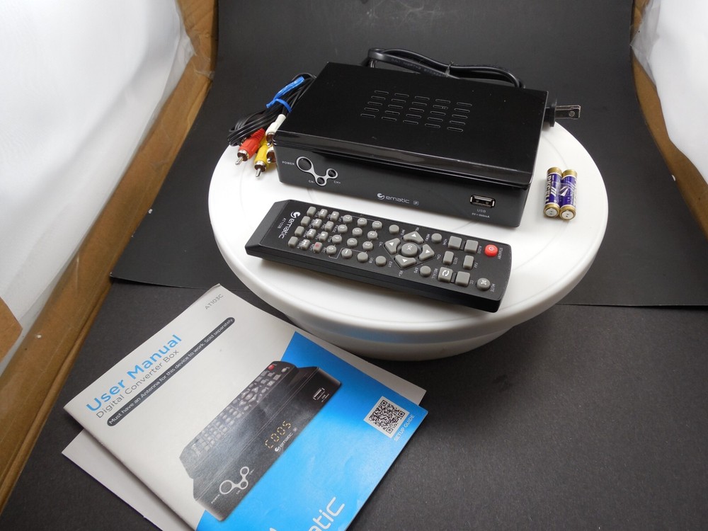 Ematic Digital TV Converter Box & Remote/record programs!