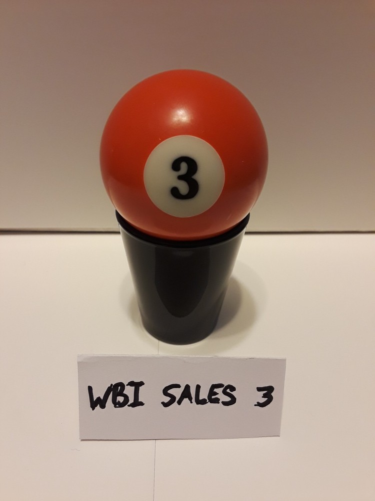 # 3 Red Single Pool Ball Replacement 2 1/4 Inch