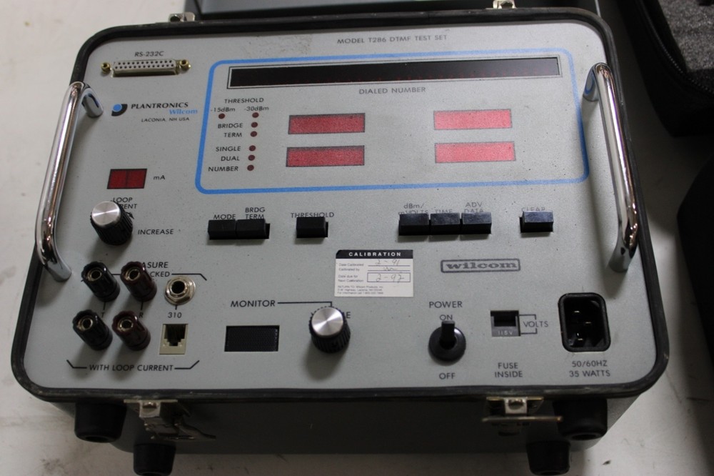 WILCOM PRODUCTS T286 DTMF TEST SET