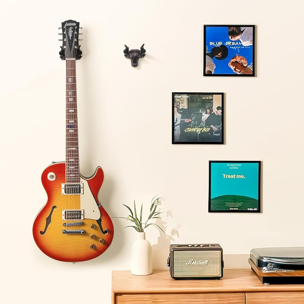 Adowes Guitar Wall Mount 2 Pack, Hanger Cast 2 Rust