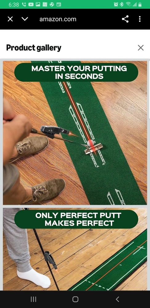 Indoor Golf Laser Putting Training Aid with Two Modes, Putting Training Aid for