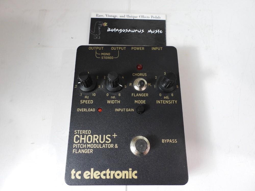 TC Electronics SCF Gold Stereo Chorus Pitch Modulator Flanger FX Pedal
