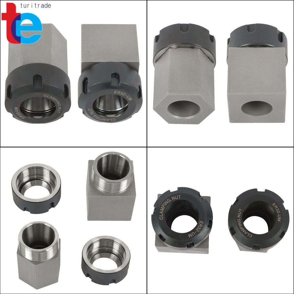1 piece ER32 Collet Block Spring Hex & Square Chuck Holder Set For CNC Machine