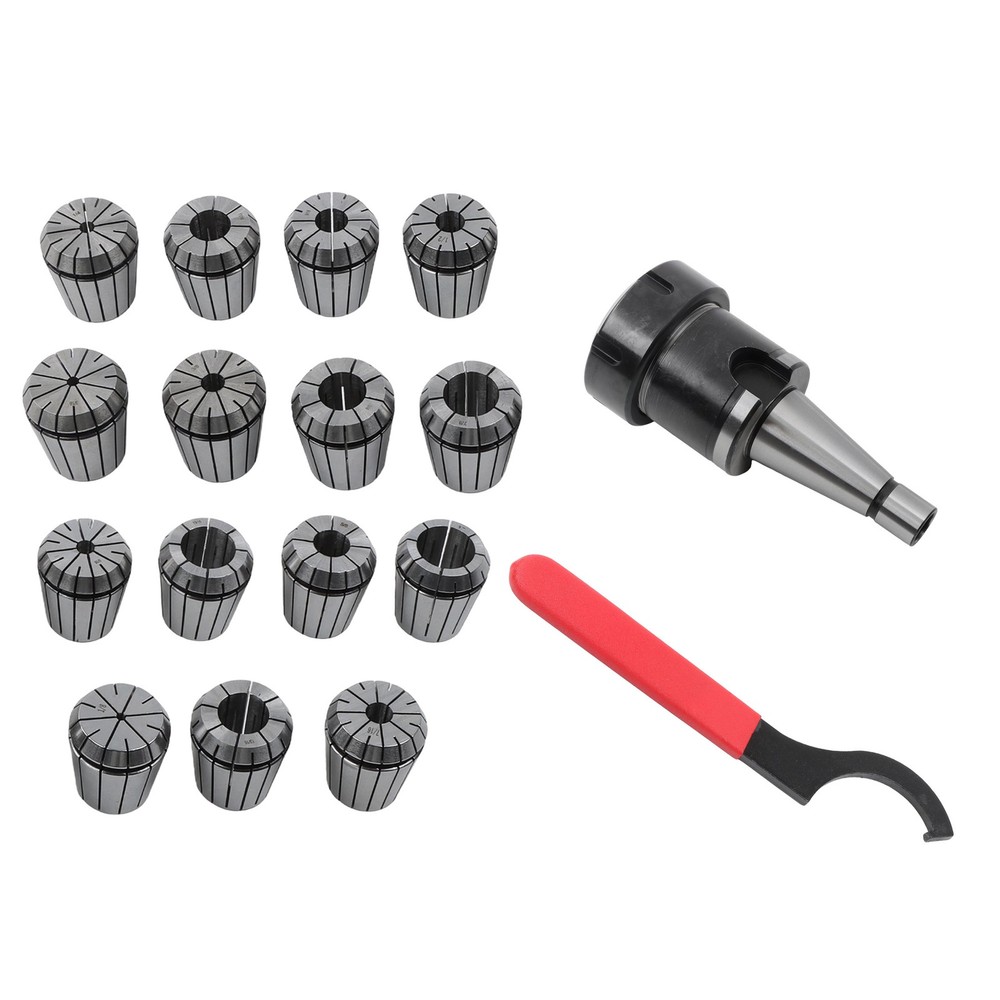 NMTB30 ER40 Tool Holder Set 17pc Spring Collet Chuck Kit .0005"