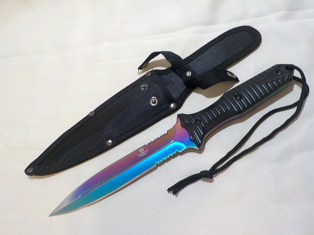 Snake Eye "Rainbow" Foxed Blade Dagger