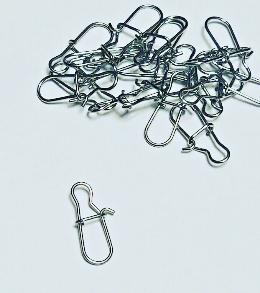 Tacush 20pcs Snap Links, SpinLink, Quick Link, Mini Link, Lure Clips, Lure Link.