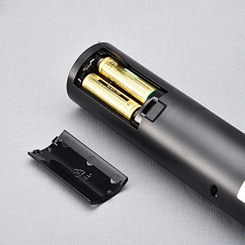 Exptolii Electric Wine Opener, Automatic Bottle Corkscrew with Battery-Black