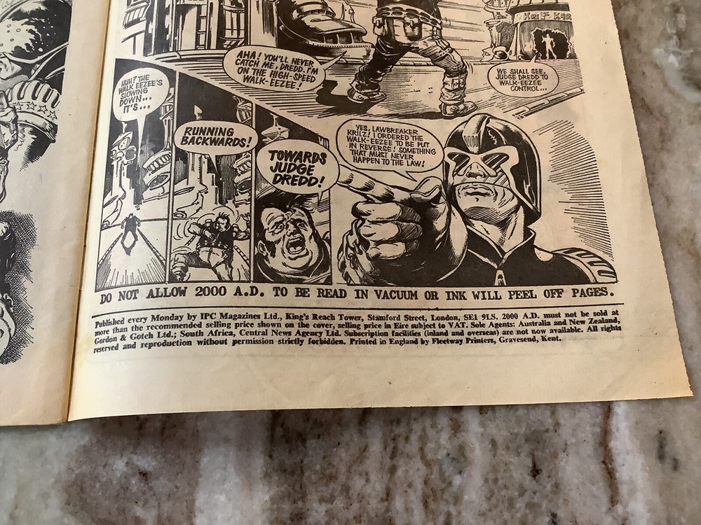 2000 A.D. Program 8 UK 1977 Comic Magazine
