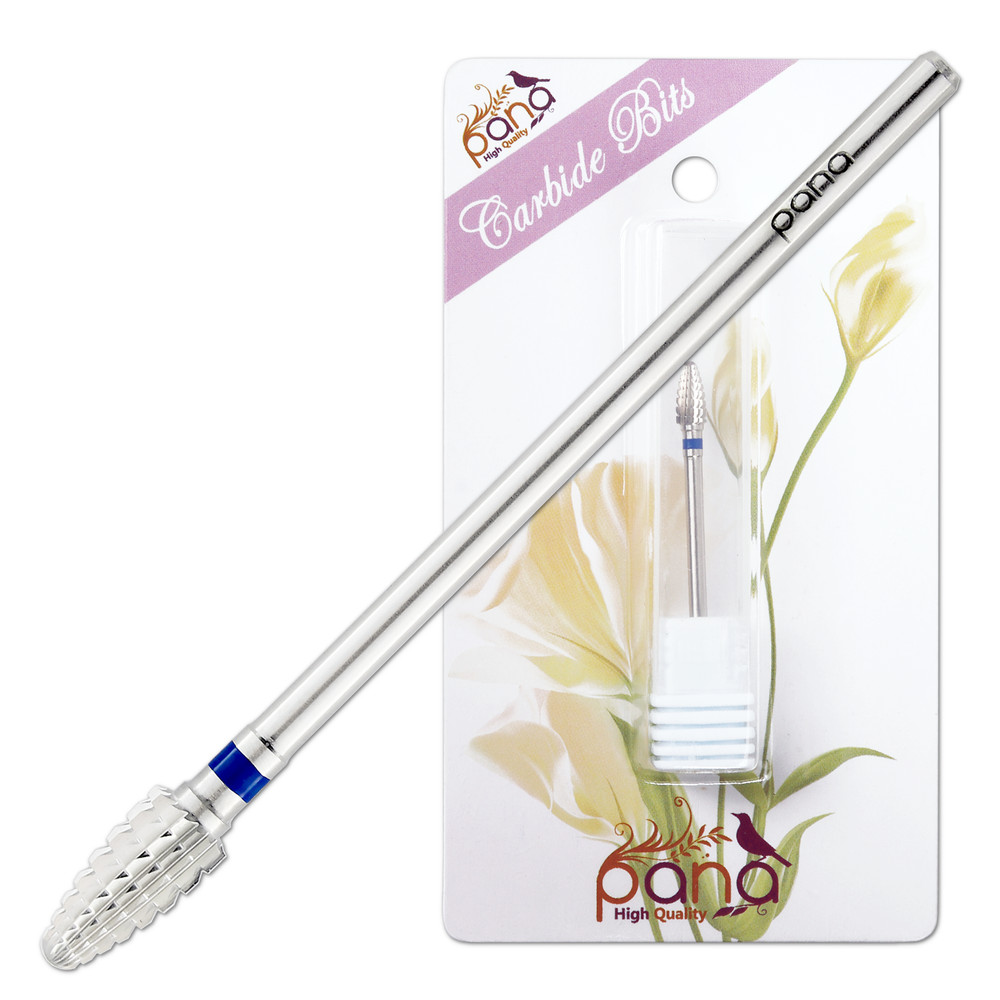 Professional Silver Mini Cone Safety Carbide Nail Drill Bit Medium Grit