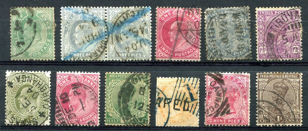 INDIA (27137): QV-KE7 Selection postmarks/cancels