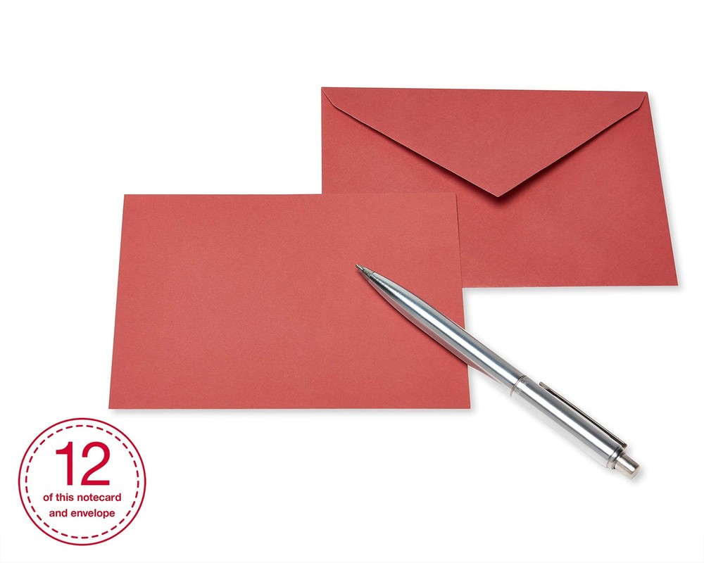 Single Panel Blank Cards with Envelopes, Earthtone Colors (100-Count)