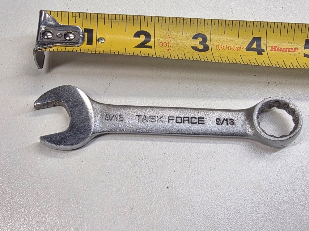 9/16" Task Force combination STUBBY wrench