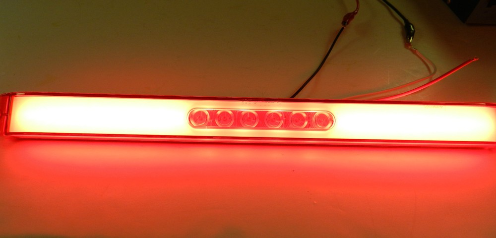 2- Optronics Glo-Light Truck Trailer Stop Tail Turn Light 28 LED Submersible 17"